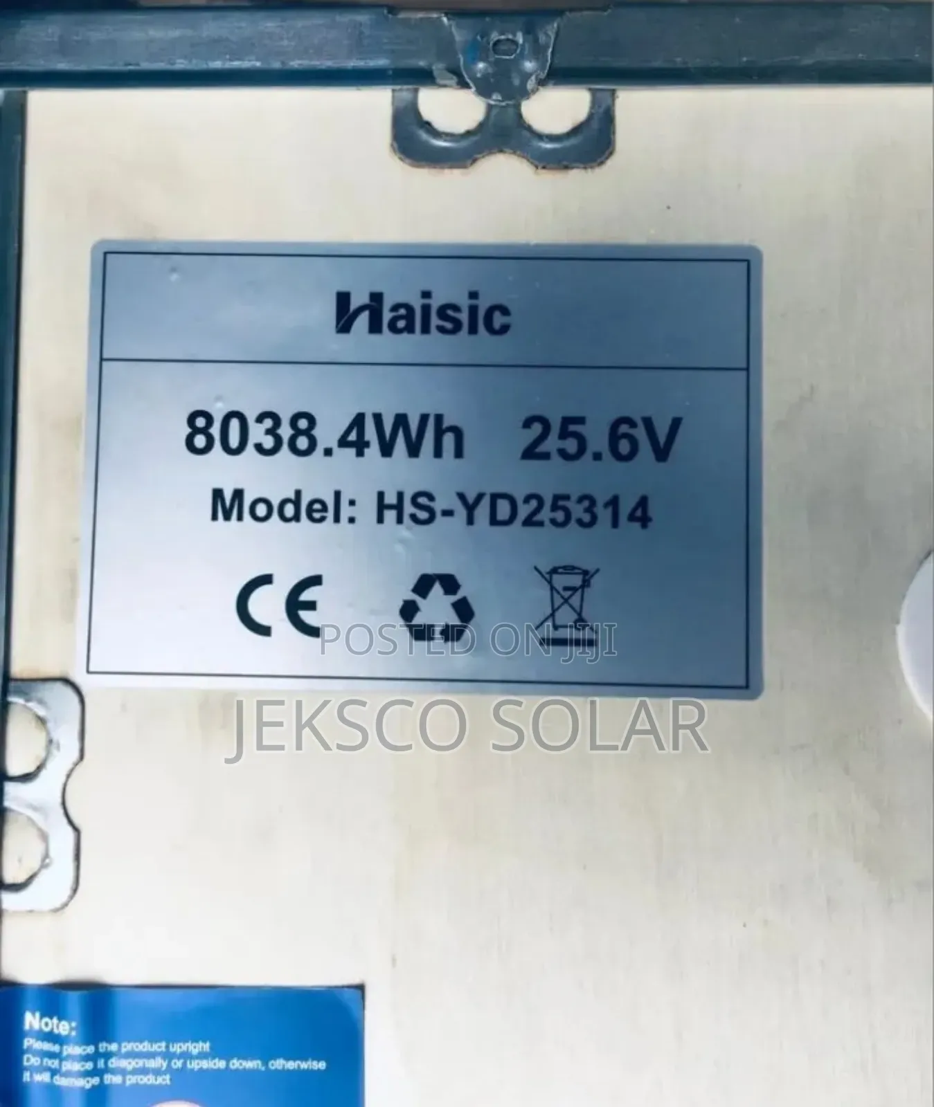 8kw Haisic Lithium Battery 25.6v