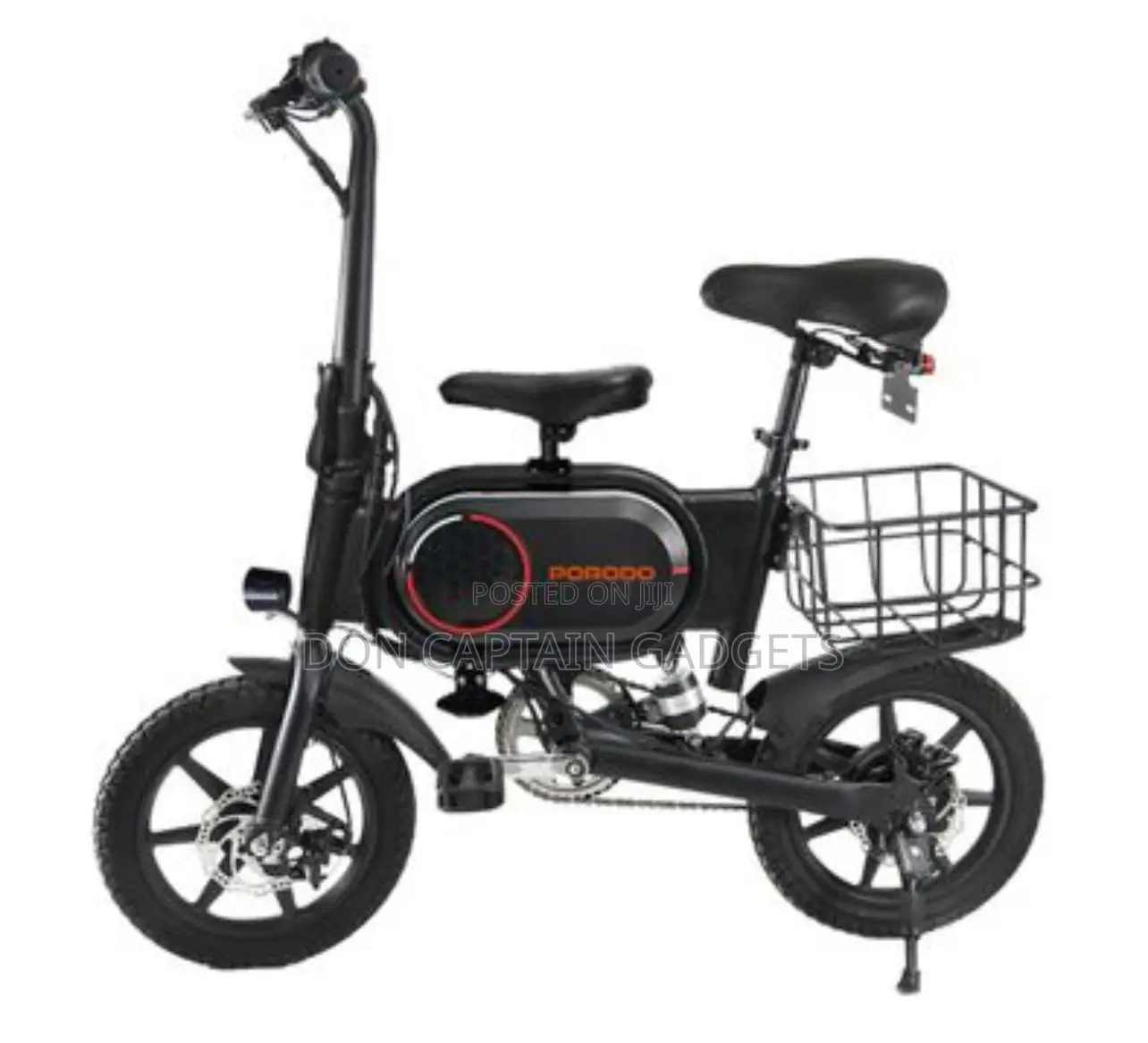 Porodo Folding Urban Electric Bike With Pedal Assist System Lfs083