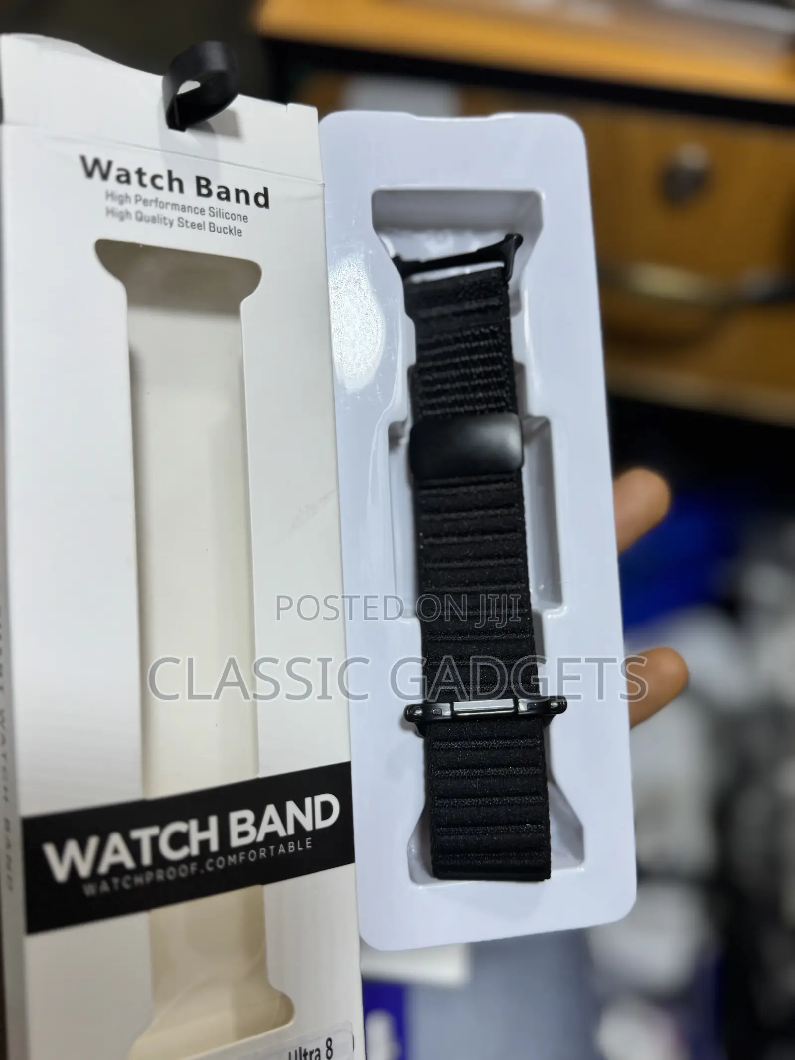 Genuine Rubber and Cloth Design Strap for Galaxy Watch 8 Ultra