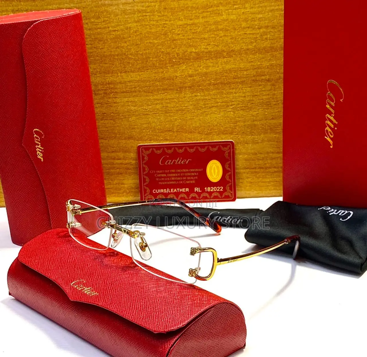 Cartier Quality Luxury Men Sunglasses