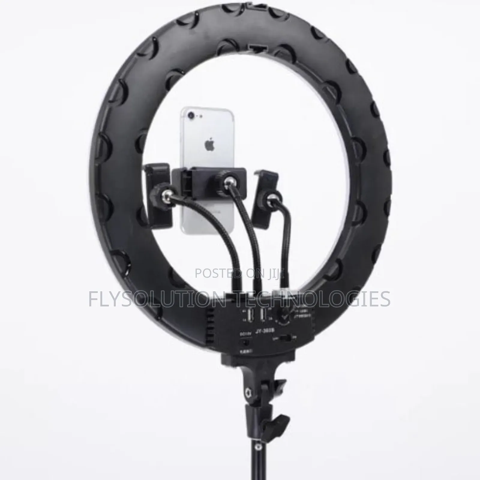 14 Inches Ring Light With 3 Phone Holder And Tripod Stand