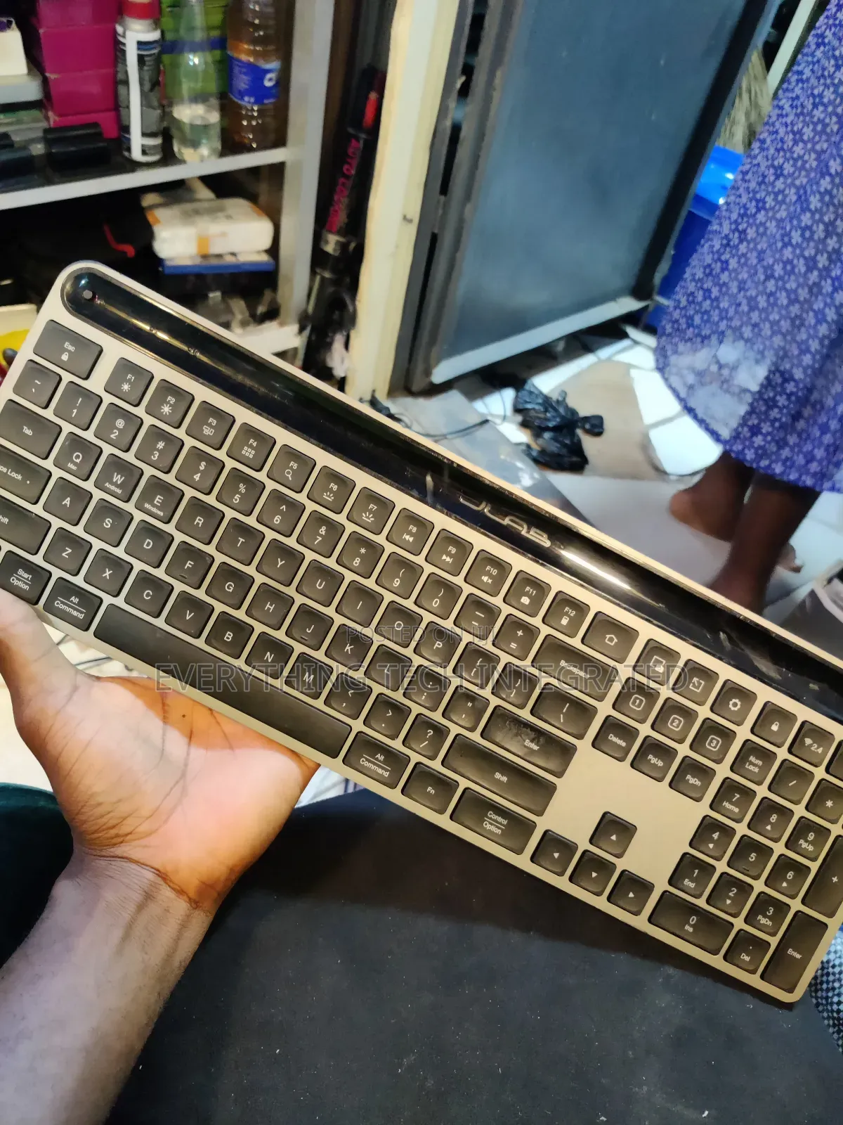 Jlab Epic Wireless Keyboard, Black, 108 Keys, Connect via Bluetooth