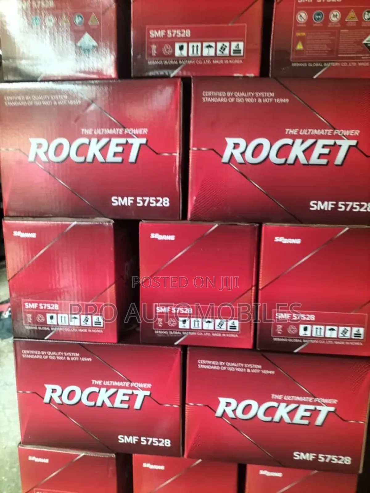12v 75ah Rocket Mf Korean Battery