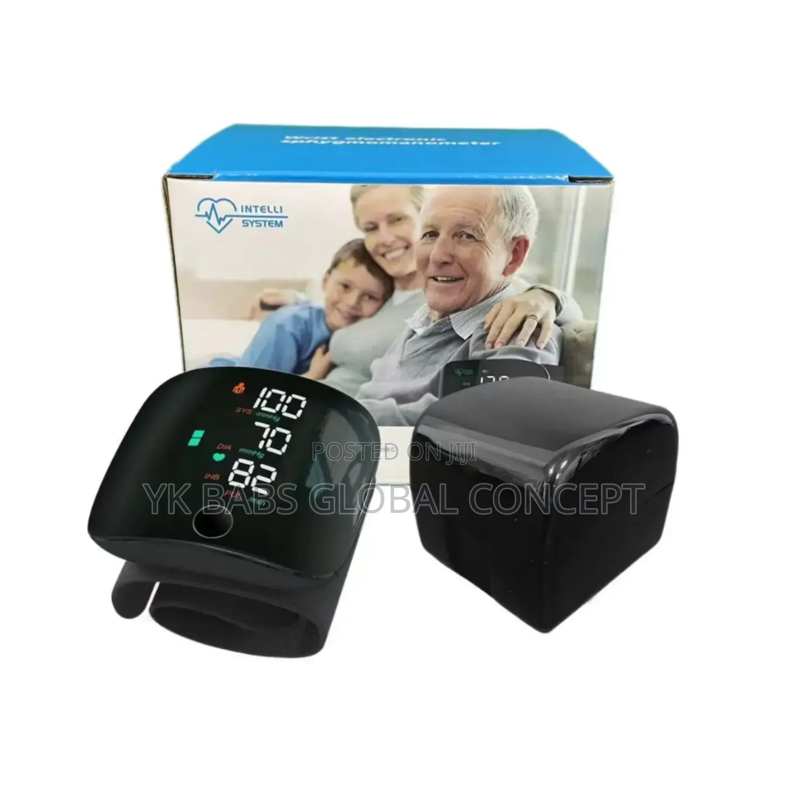 Rechargeable Voice Wrist Blood Pressure Monitor Digital LCD Display