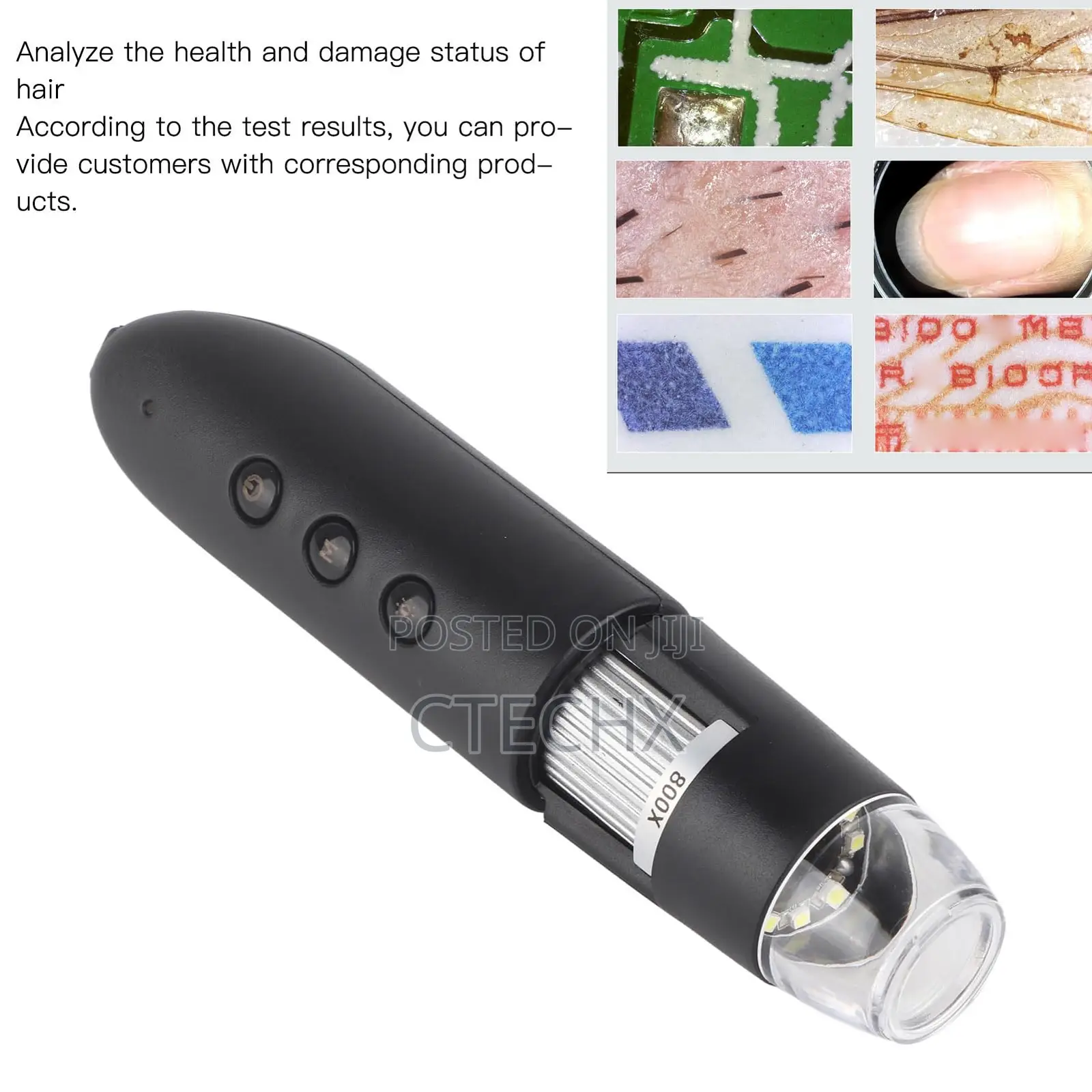 Digital Microscope, 800x Magnification Wireless Skin Scalp Detector