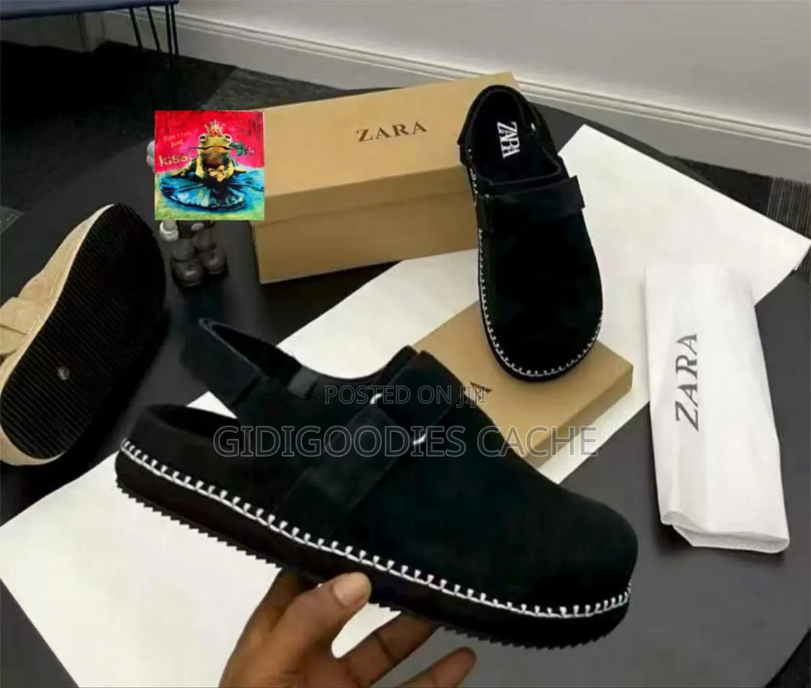 Zara Suede Strapped Mules Size 40-46