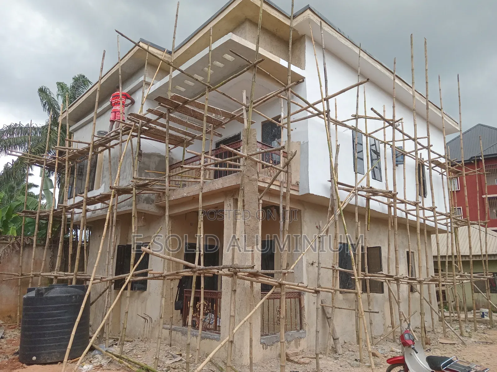 Transome Window With 5mm Glass, Burglary Proof, and Nets