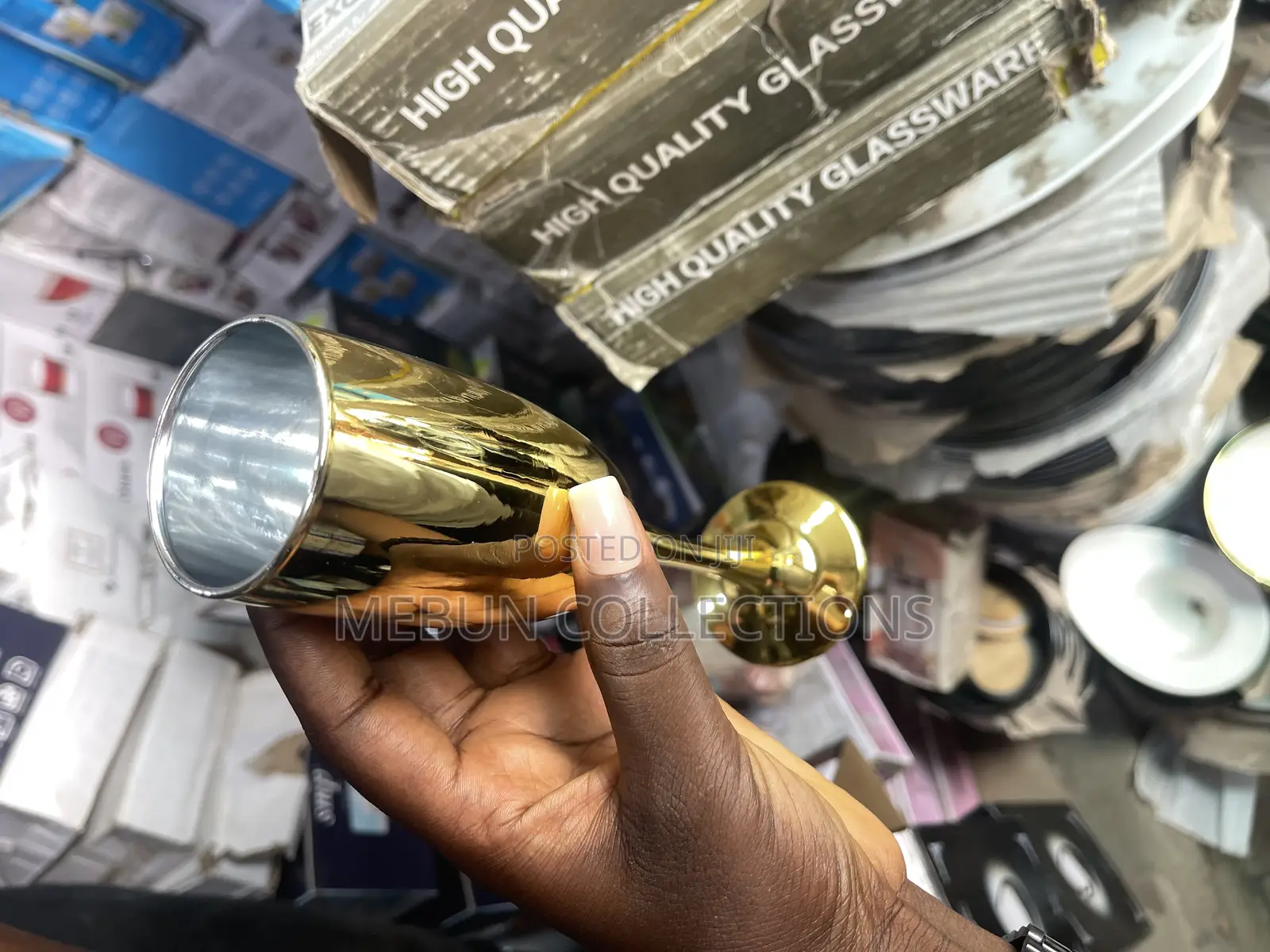 Gold Champagne Glass Pack of 6pcs