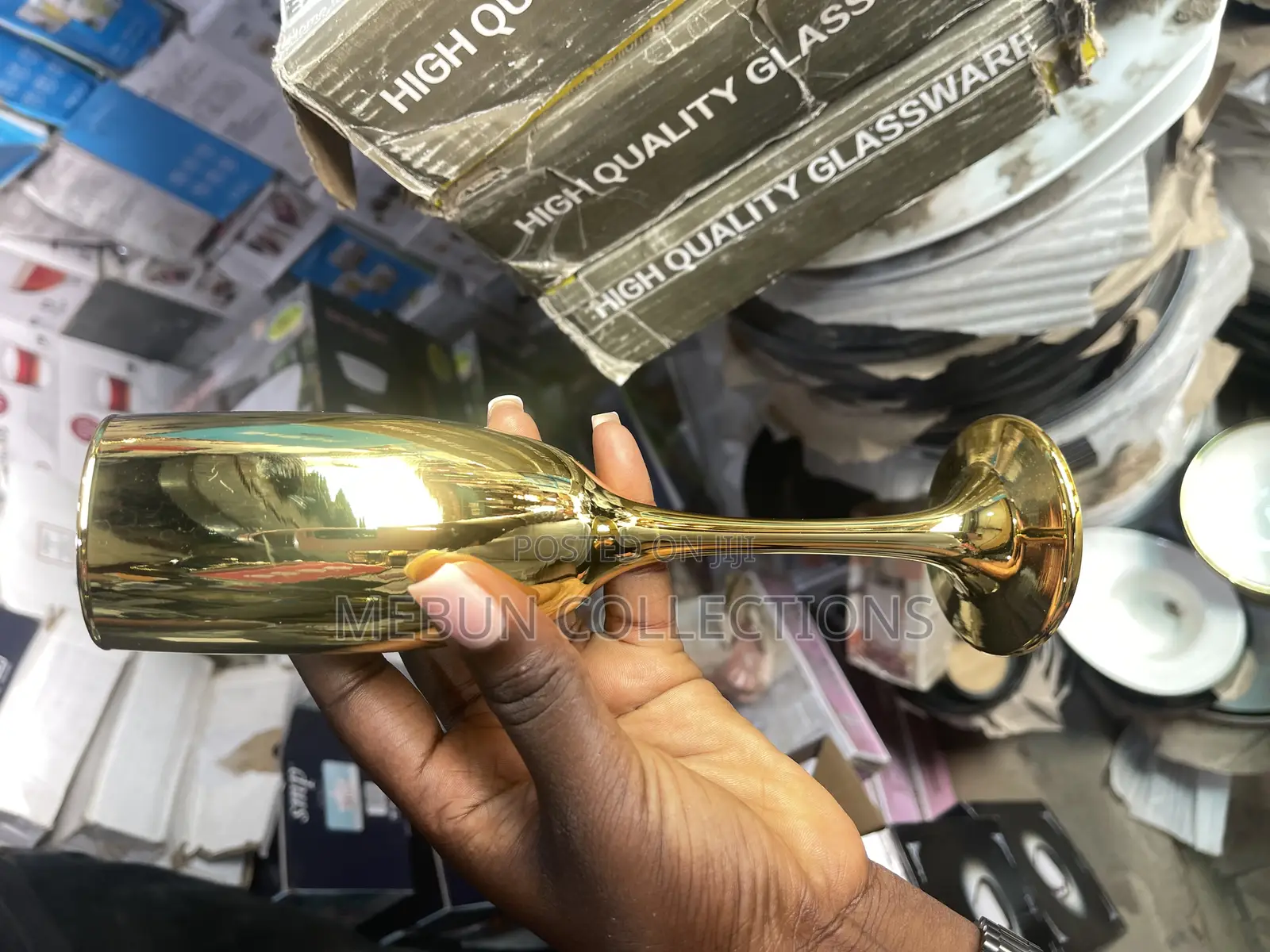 Gold Champagne Glass Pack of 6pcs