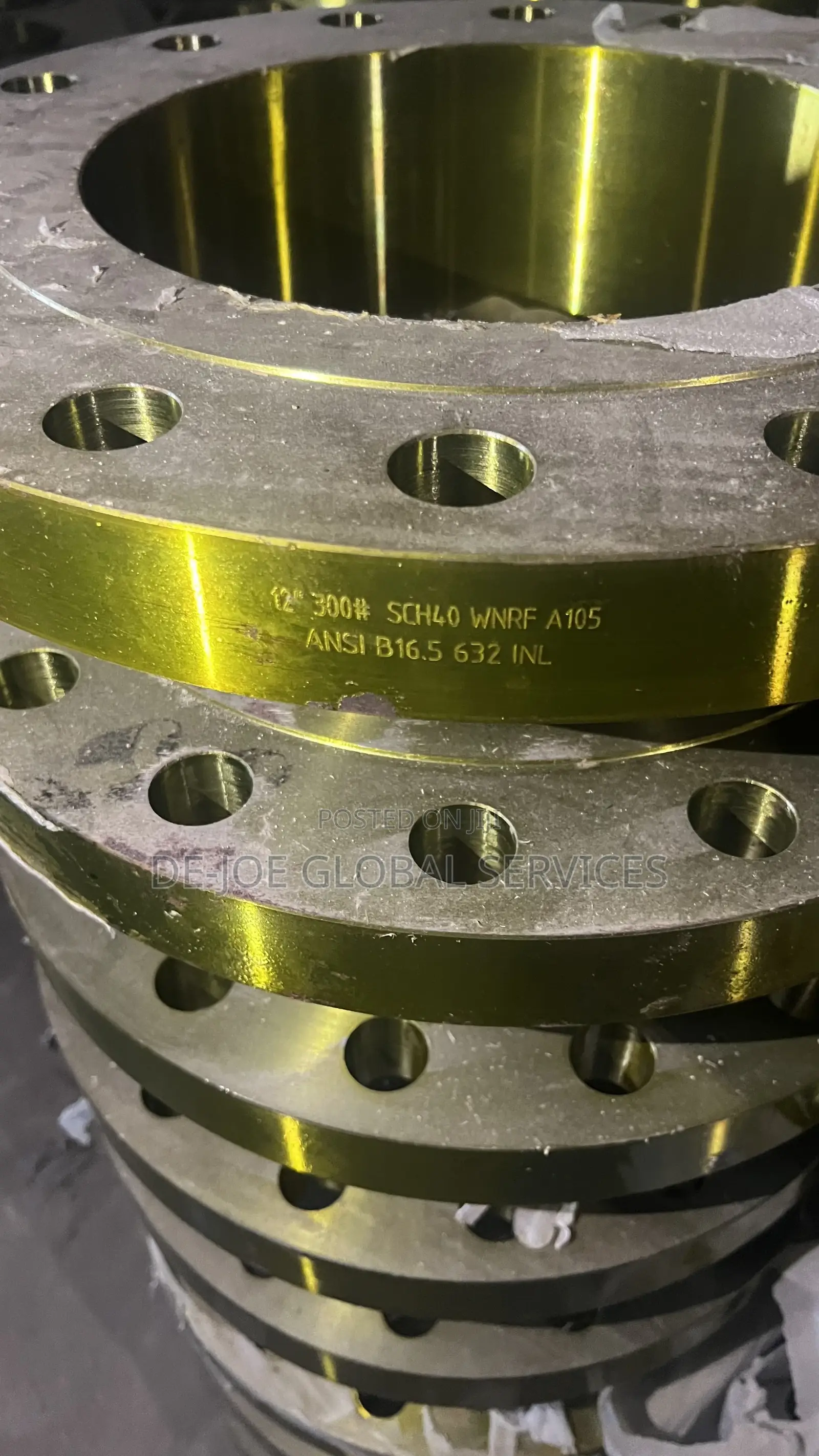12-Inch, 300# Carbon Steel Weld Neck Flange Schedule 40 Bore