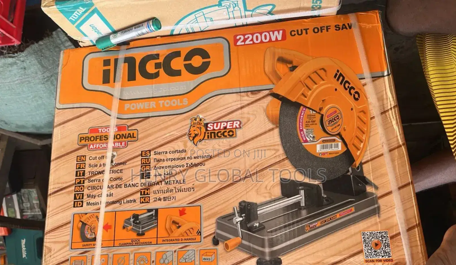 2200w Ingco Steel Cut Off Saw