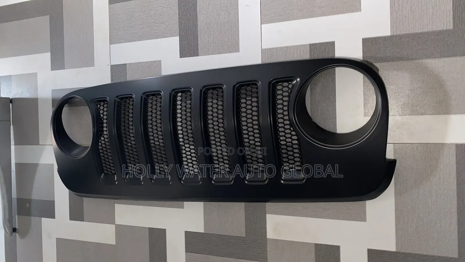 Jeep Wrangler Black Front Grill Cover From 2010-2020