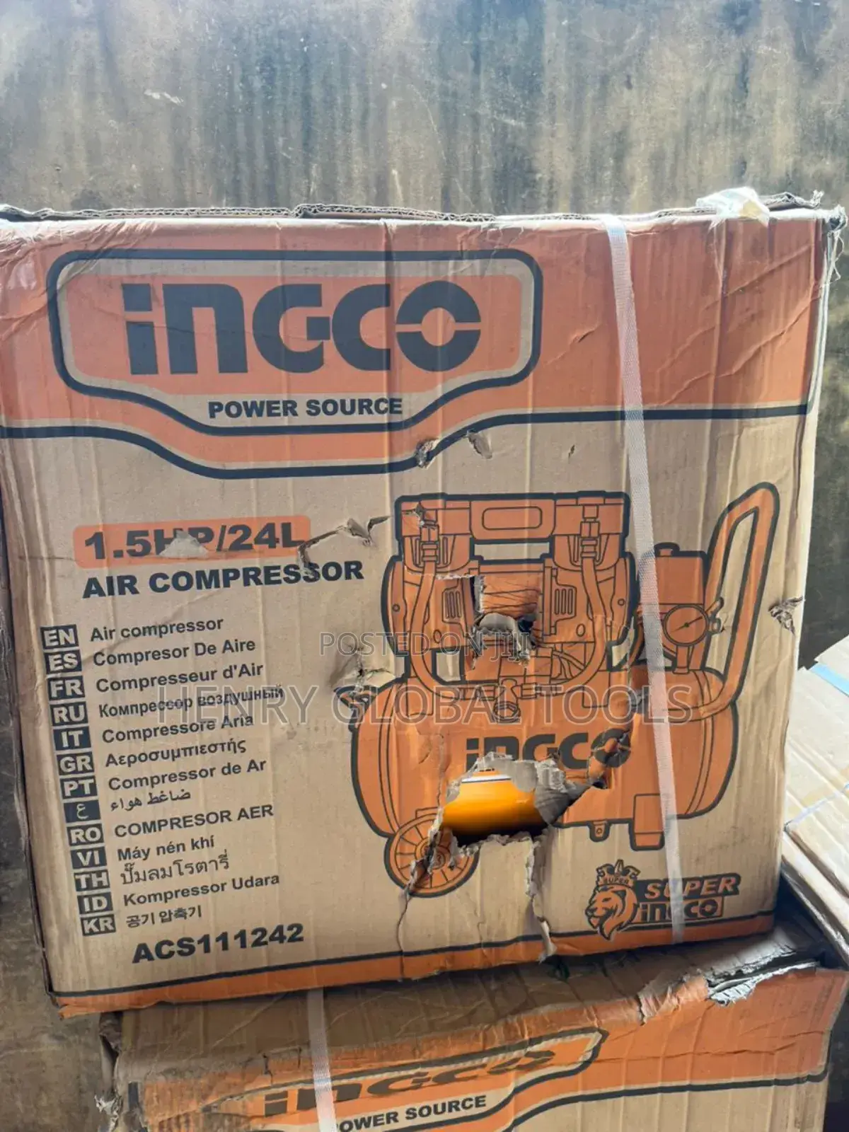 24litrers 1.5hp Ingco Air Compressor
