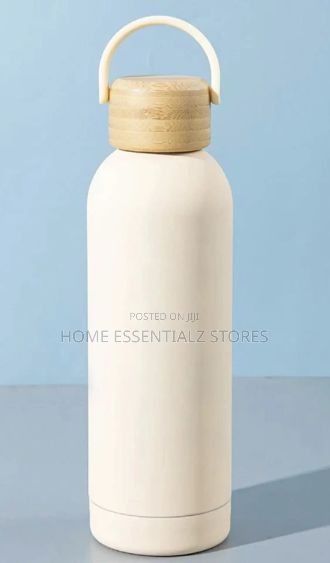 Double Wall Vacuum Flask With Bamboo Cap Leak Proof - 500ml