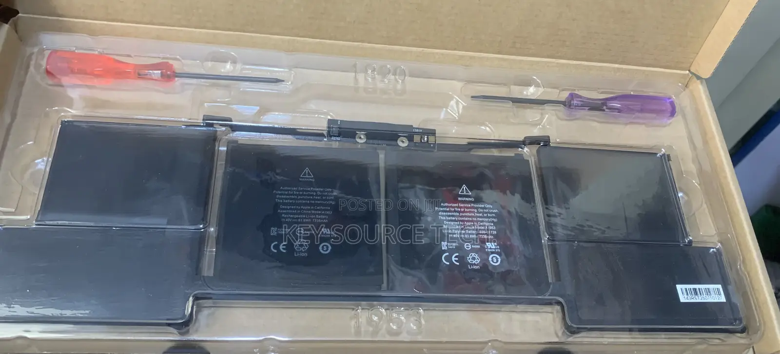 Apple A1953 / A1990 For Macbookpro "2019 15 Inch" Battery
