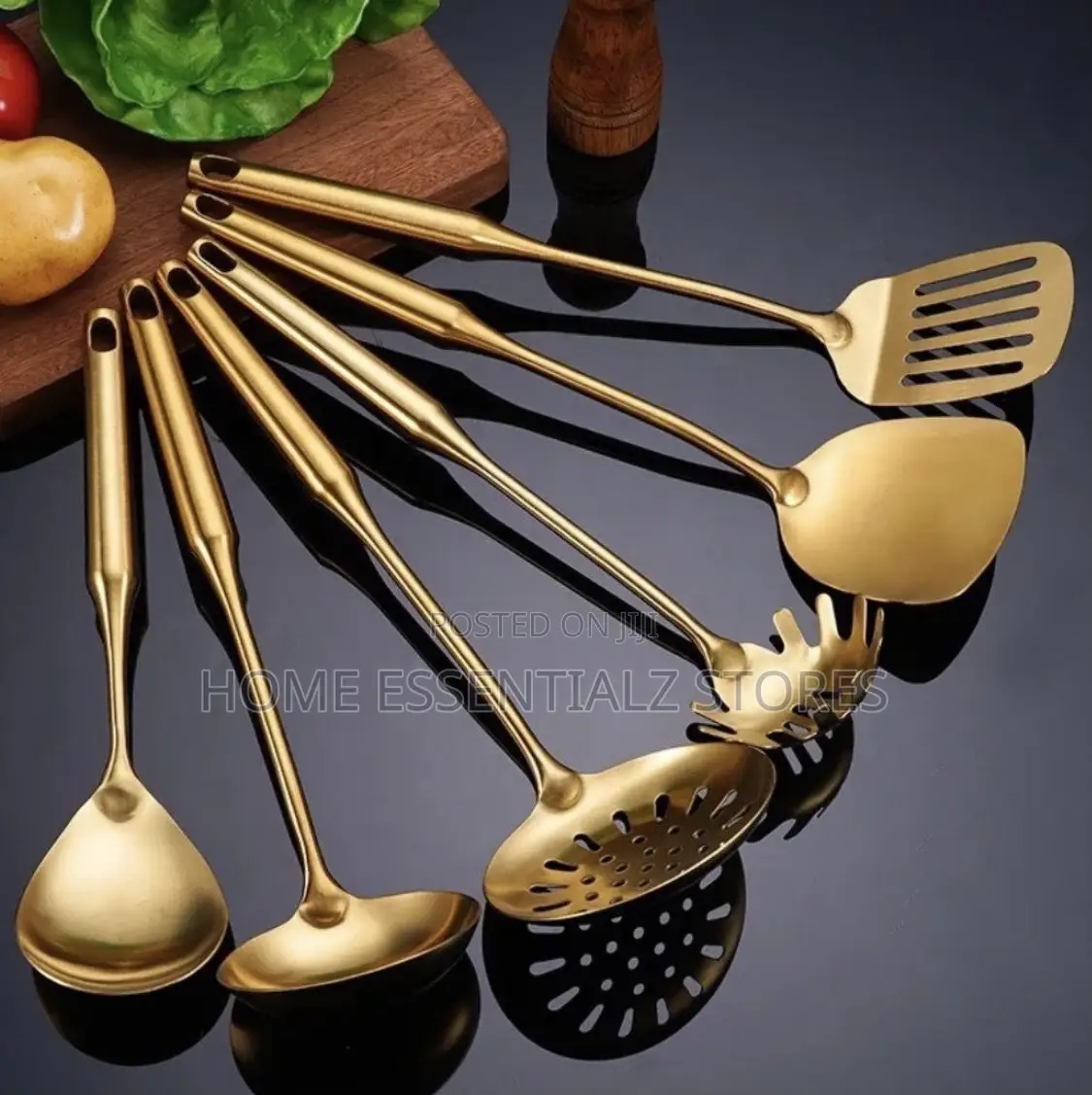 Quality 304 Stainless Steel Cooking Spoon Set - 7 Pieces