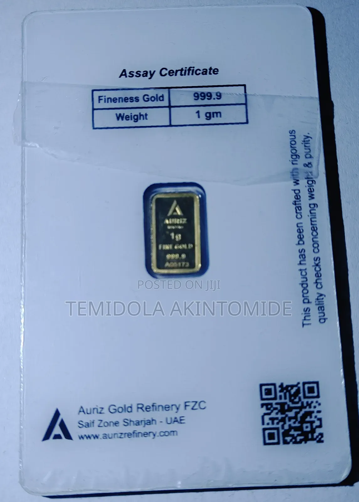 Pure Karat Investment Gold Bars 999.9 Purity