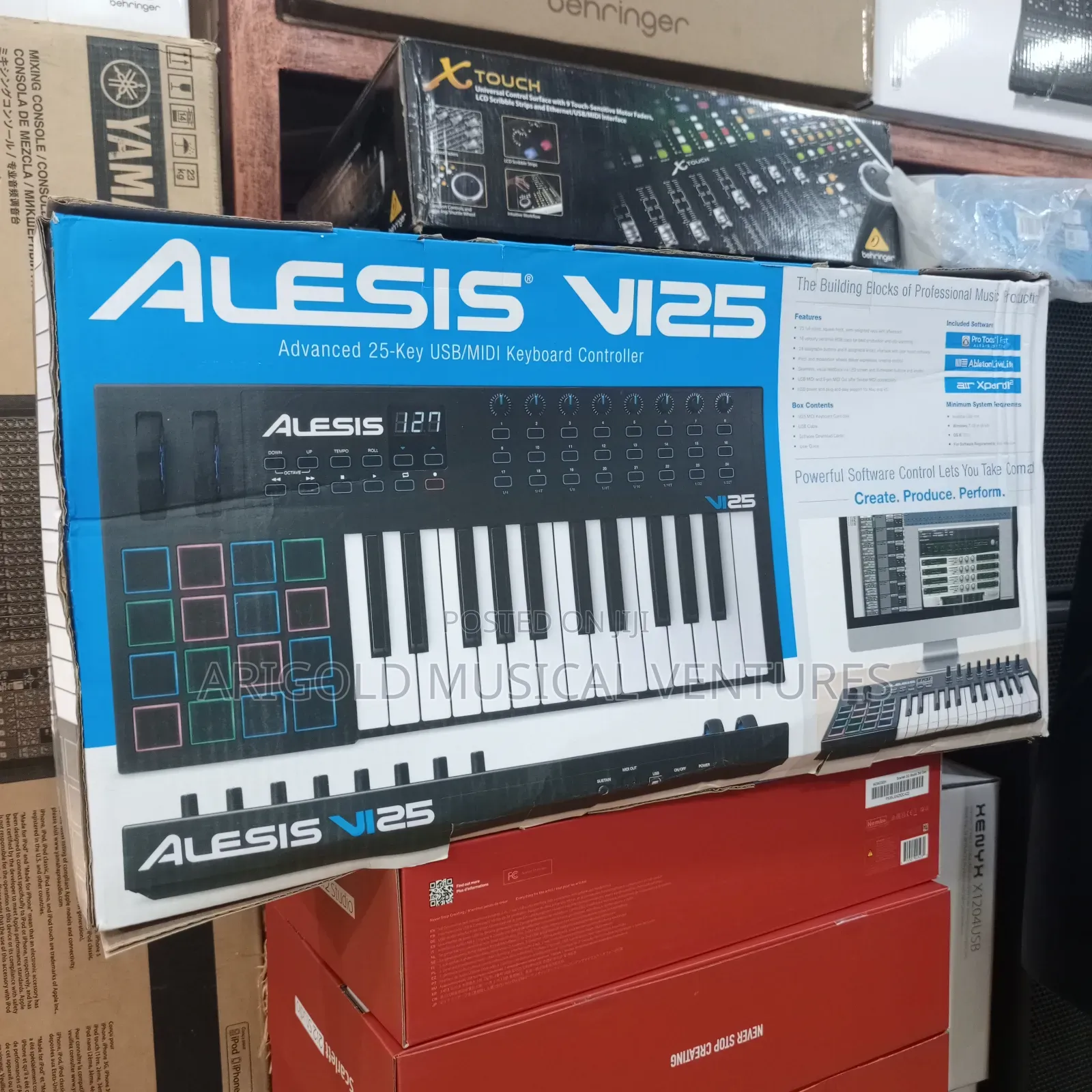 Alesis Professional Studio Keyboard Vi25 Big Name  
