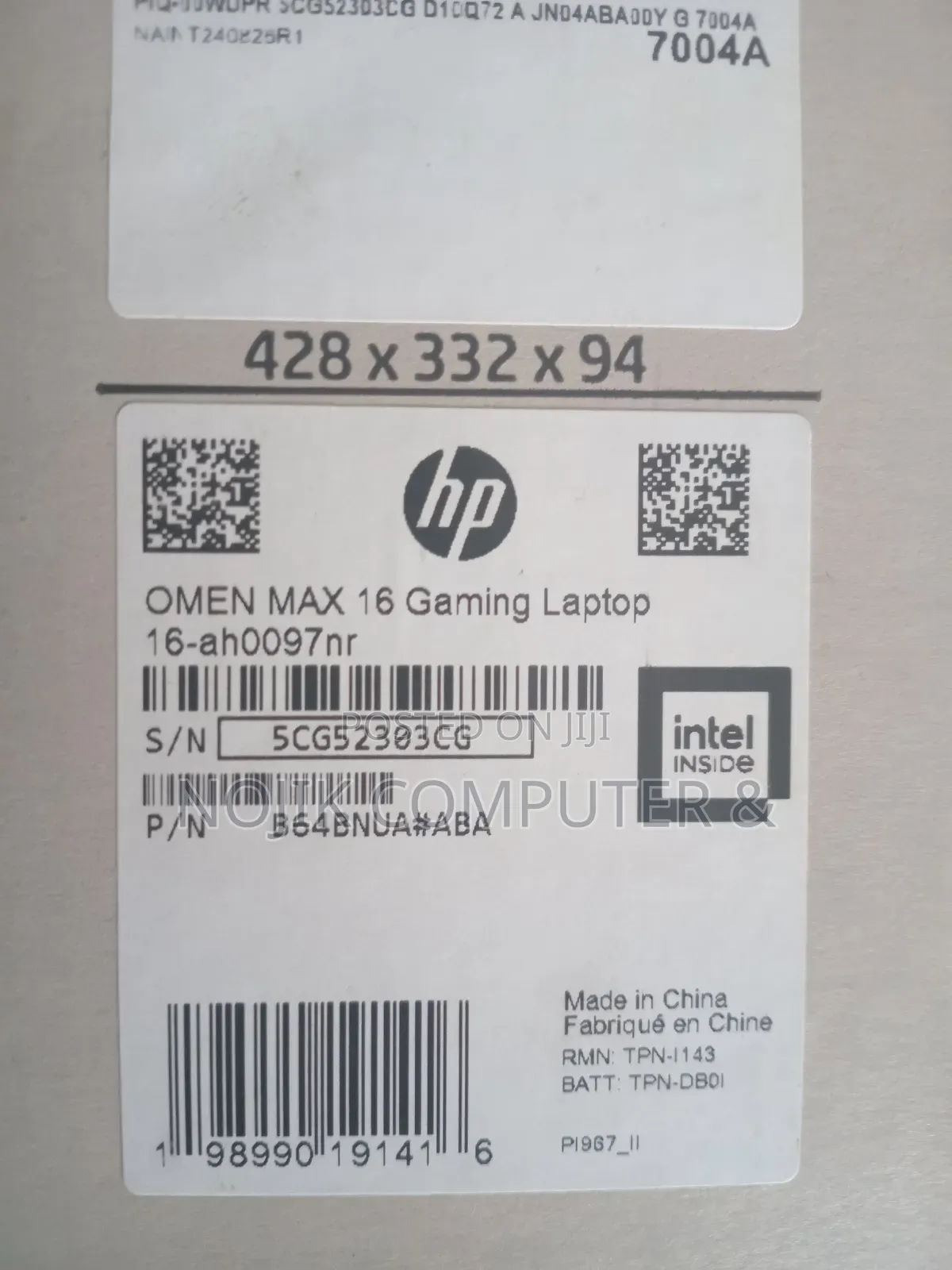 New Laptop HP Omen Max 16 32GB Intel Core Ultra 9 SSD 1T