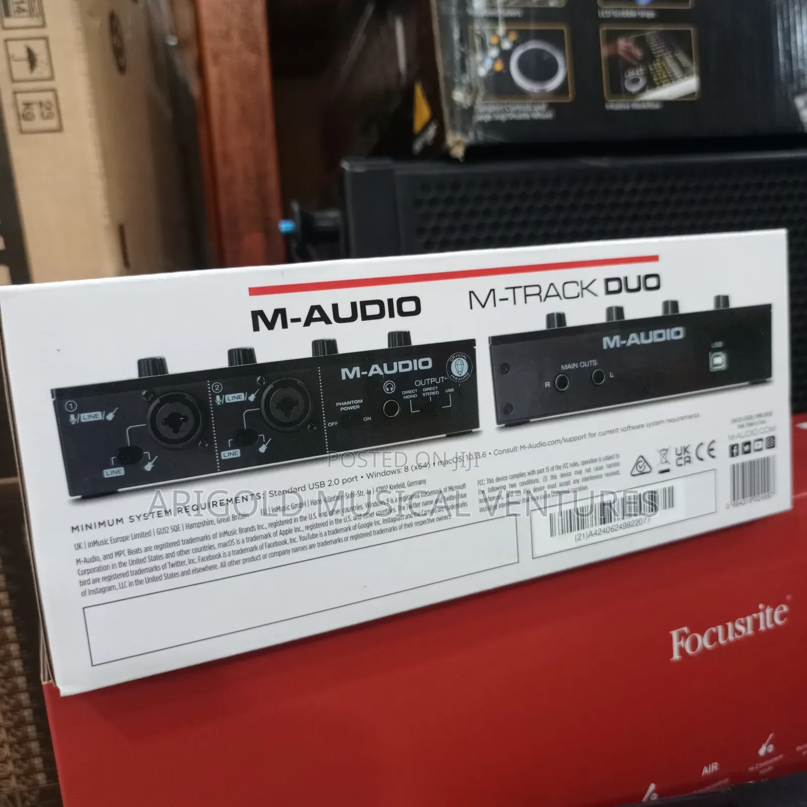 M Audio Professional Soundcard M Track Duo Big Name 