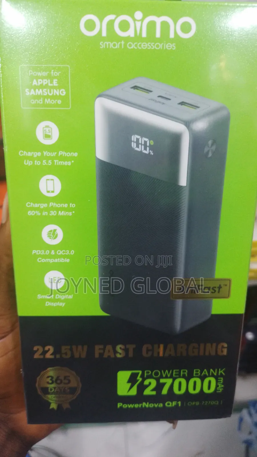 Oraimo Digital 27000mah Portable Powerbank