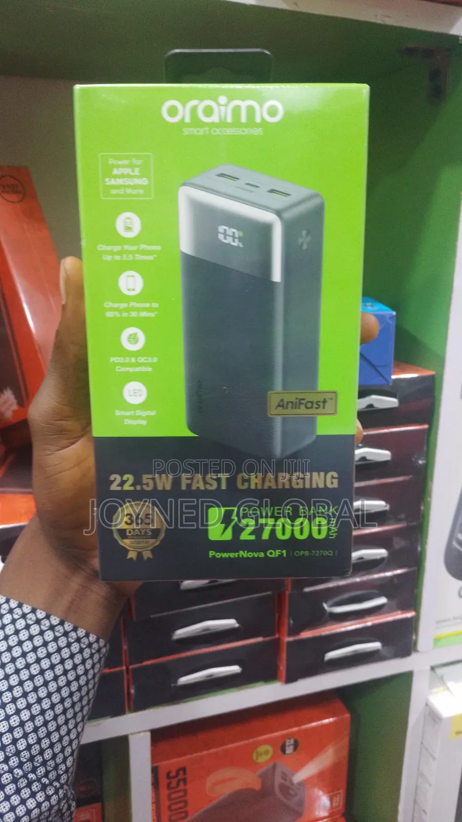Oraimo Digital 27000mah Portable Powerbank