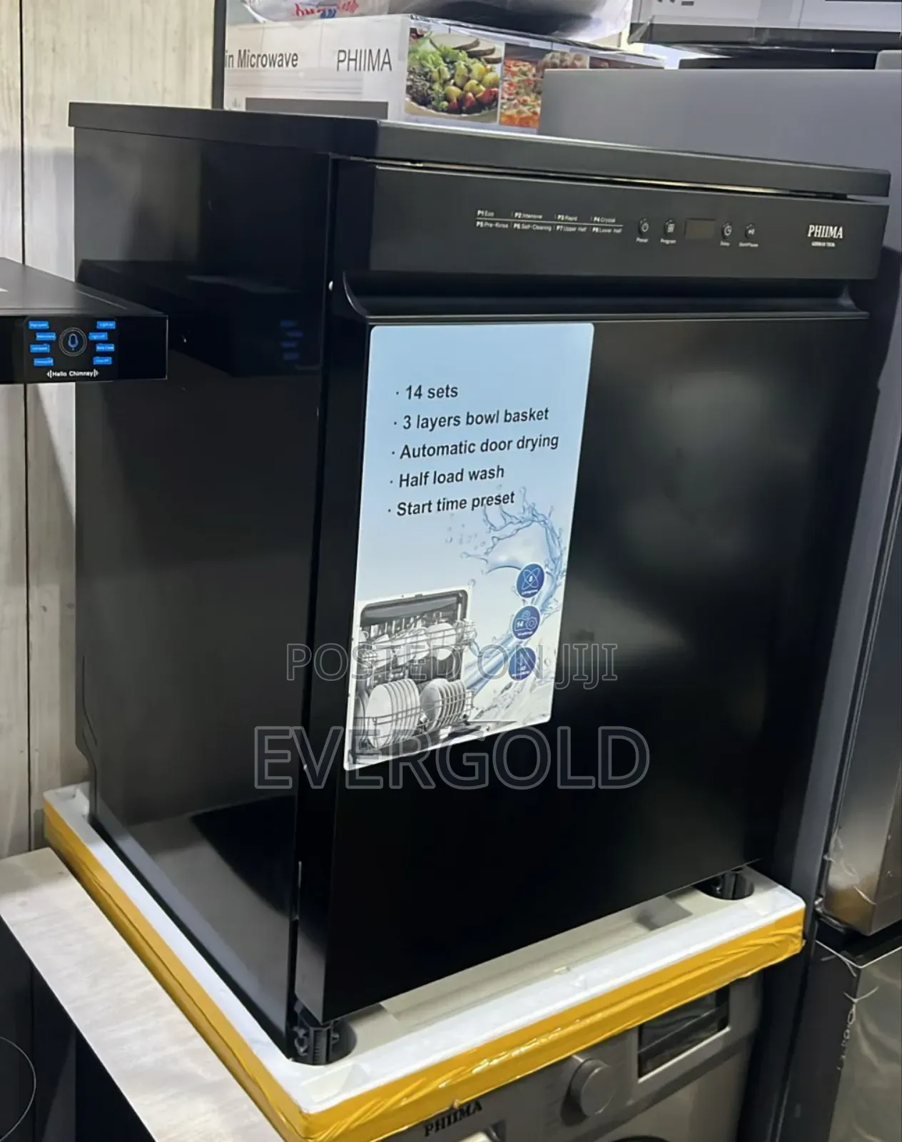 Black Dishwasher Available With Complete Accessories And Sure Guarante