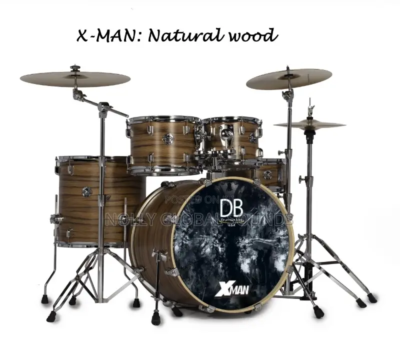 Db. Drummer Boss Professional X-Man Series Drum Set of 5pcs.