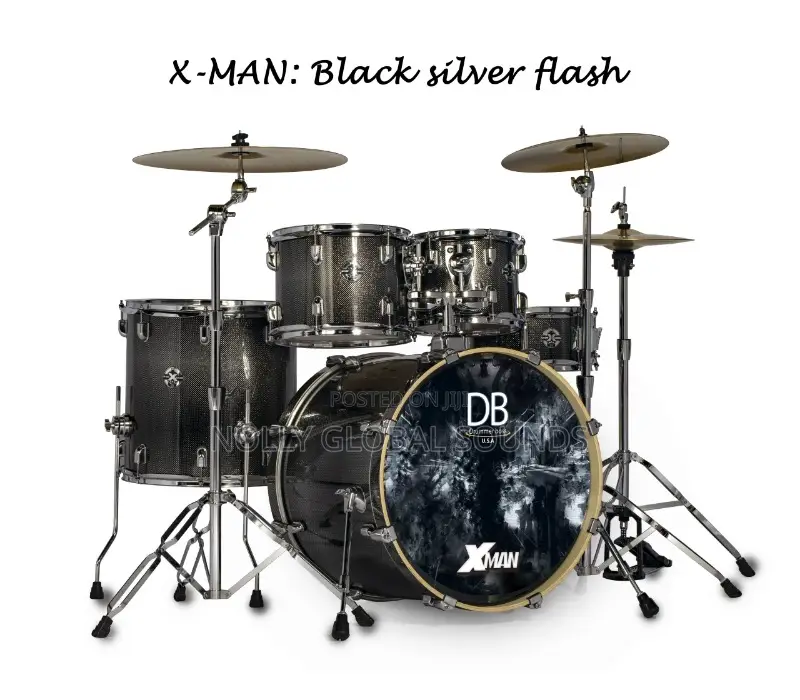 Db. Drummer Boss Professional X-Man Series Drum Set of 5pcs.