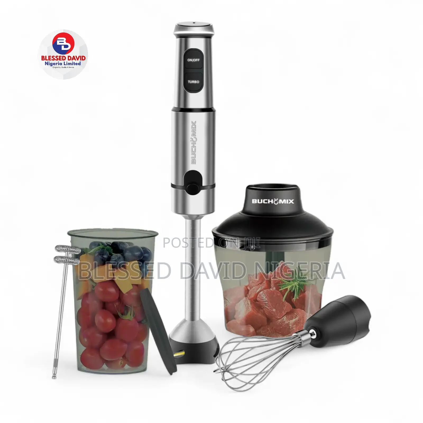 4 In 1 Multi Function Food Chopper With Turbo Stick