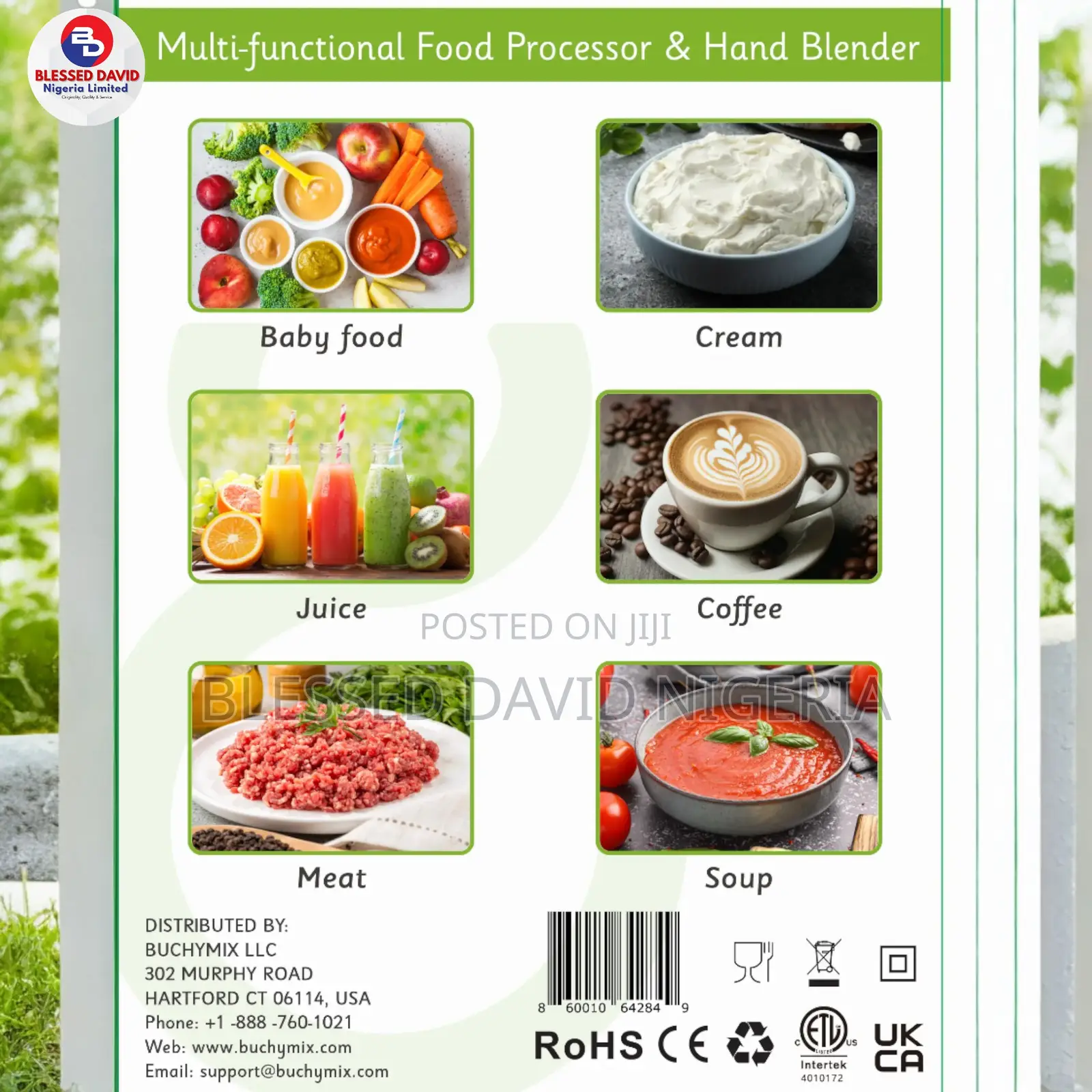 4 In 1 Multi Function Food Chopper With Turbo Stick