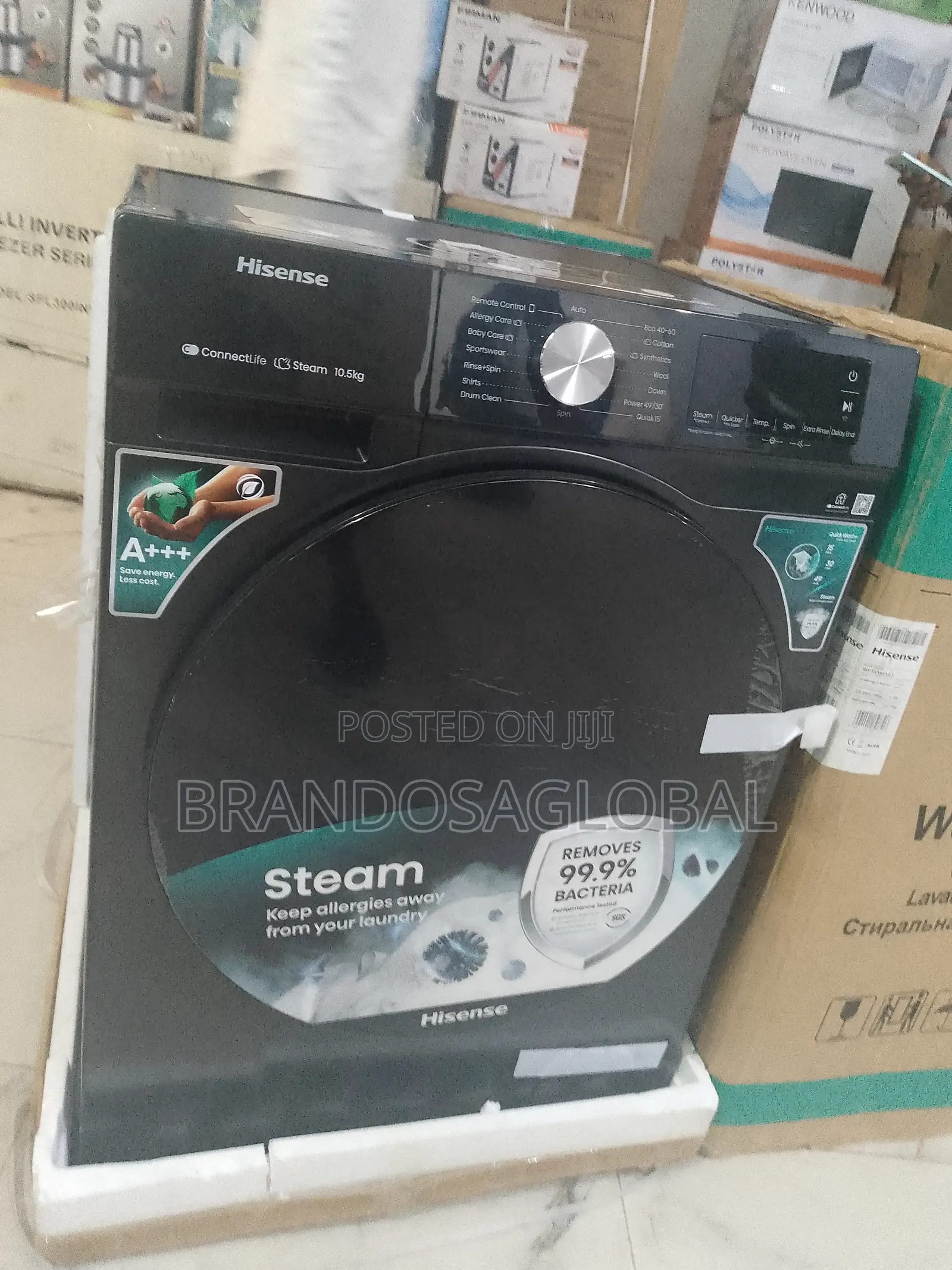 Hisense 10.5kg Automatic Washer – Quiet Inverter Front Load Machine