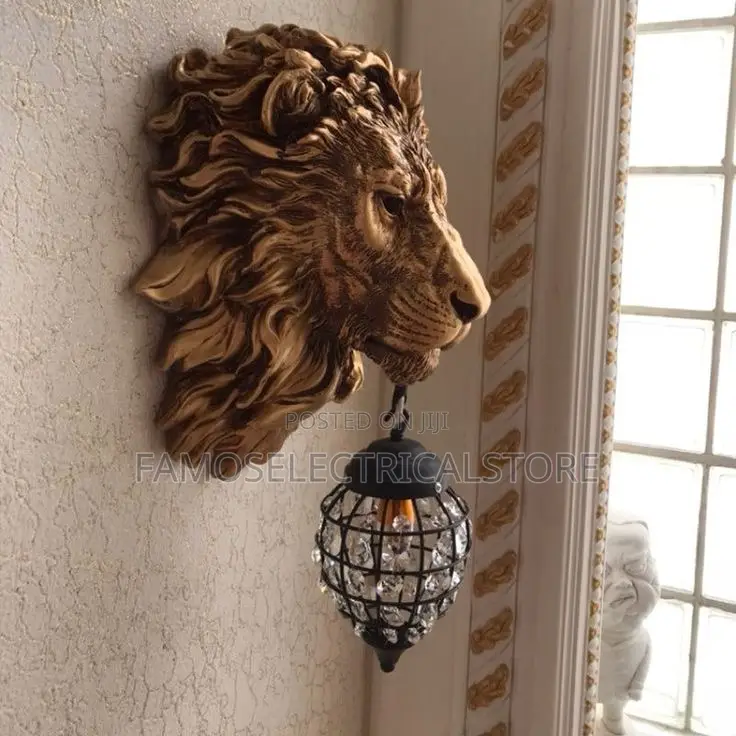 Lion Head Wall Lamp Light