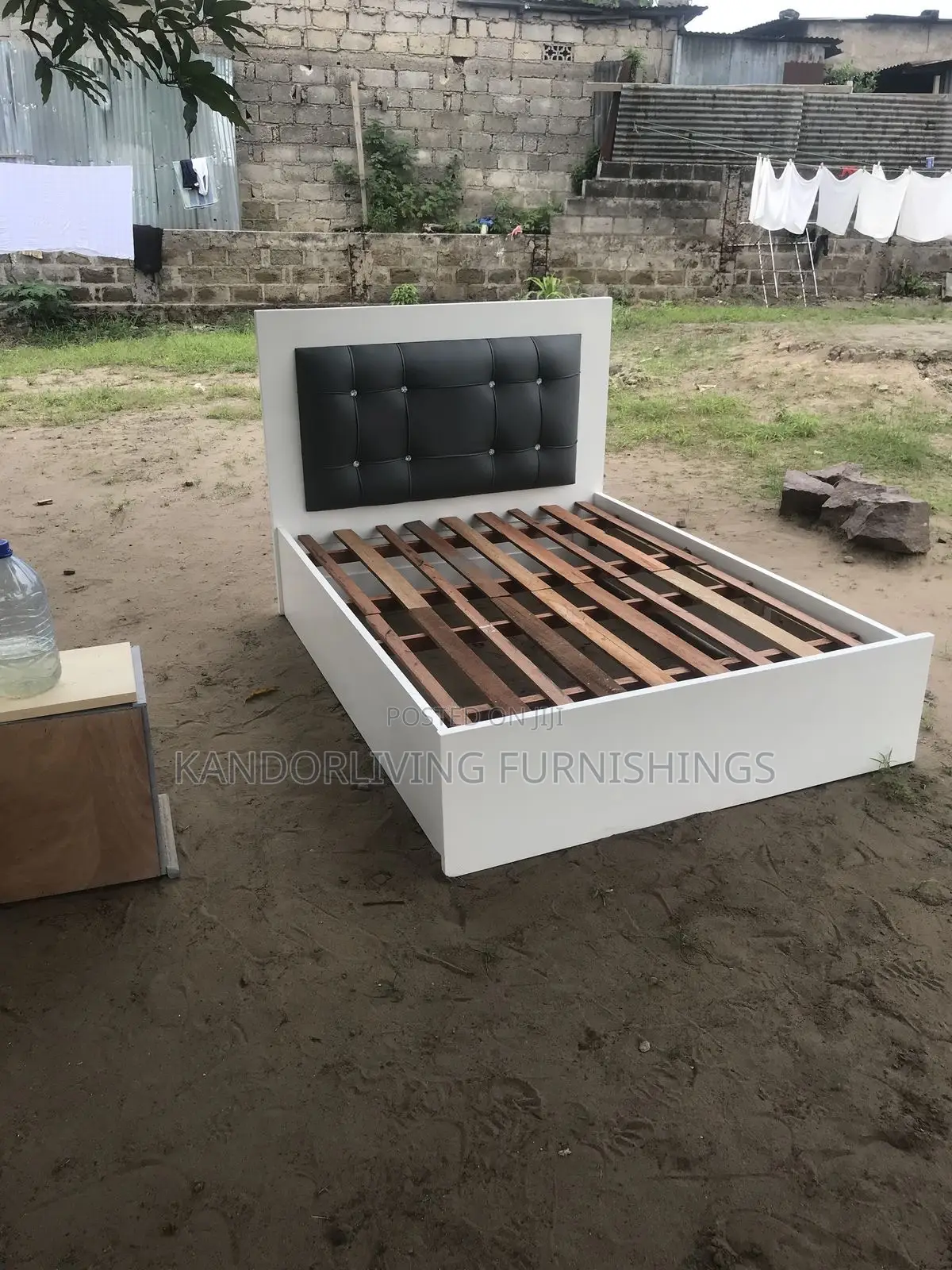 4.5 by Wooden and Padded Bed-Frame
