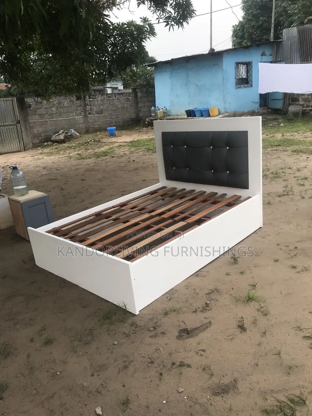 4.5 by Wooden and Padded Bed-Frame