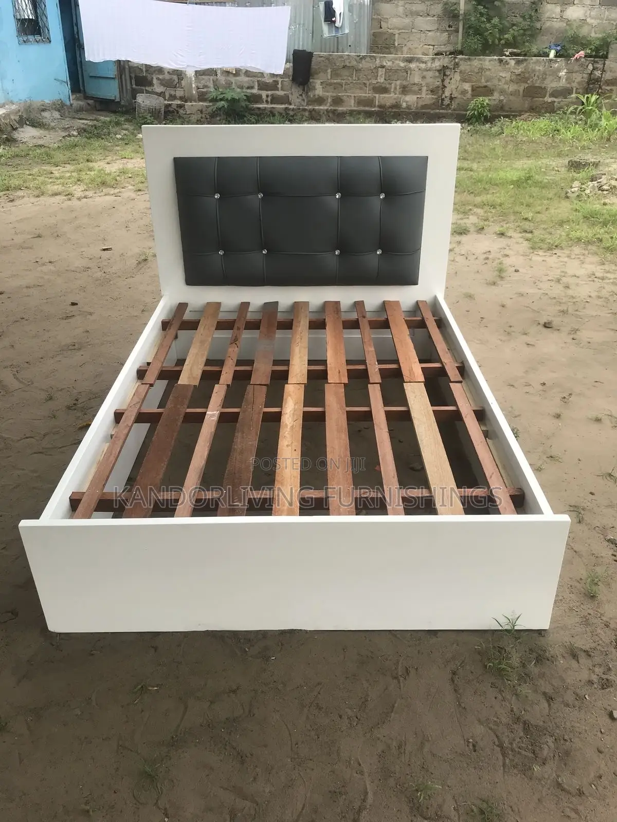 4.5 by Wooden and Padded Bed-Frame