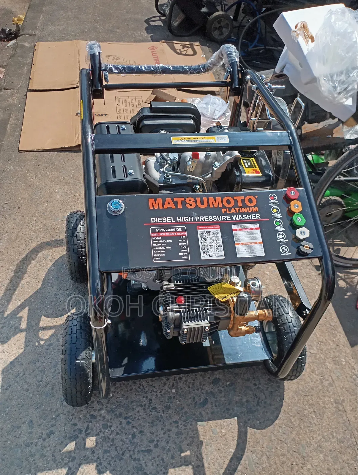 Matsumoto Diesel High Pressure Washer 10hp 10yrs Warranty