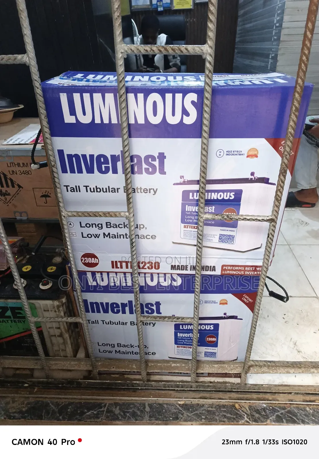 Luminous Inverter Tubular Battery 230ah-12v Available