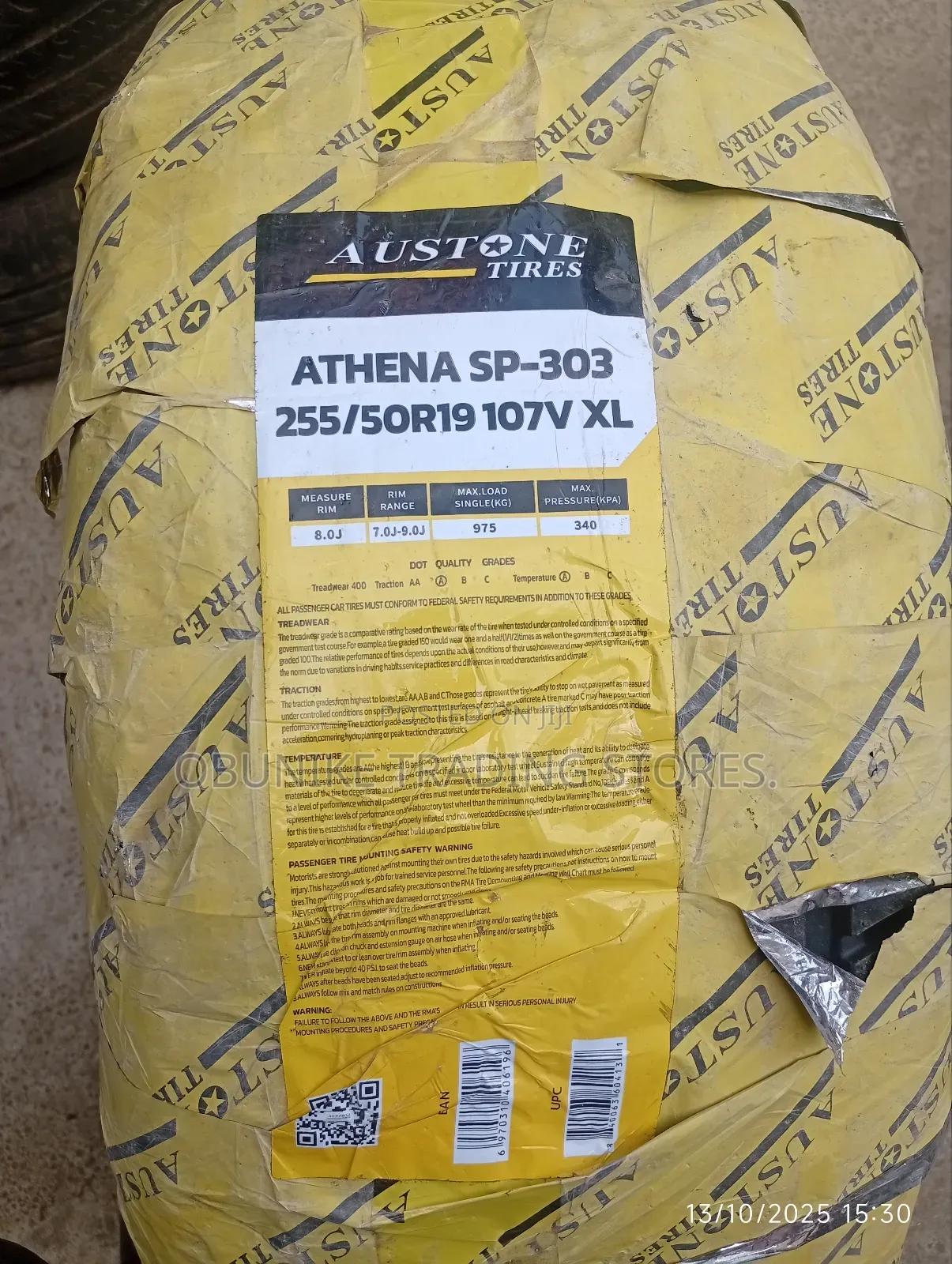 255/50r19 Austone Tyre
