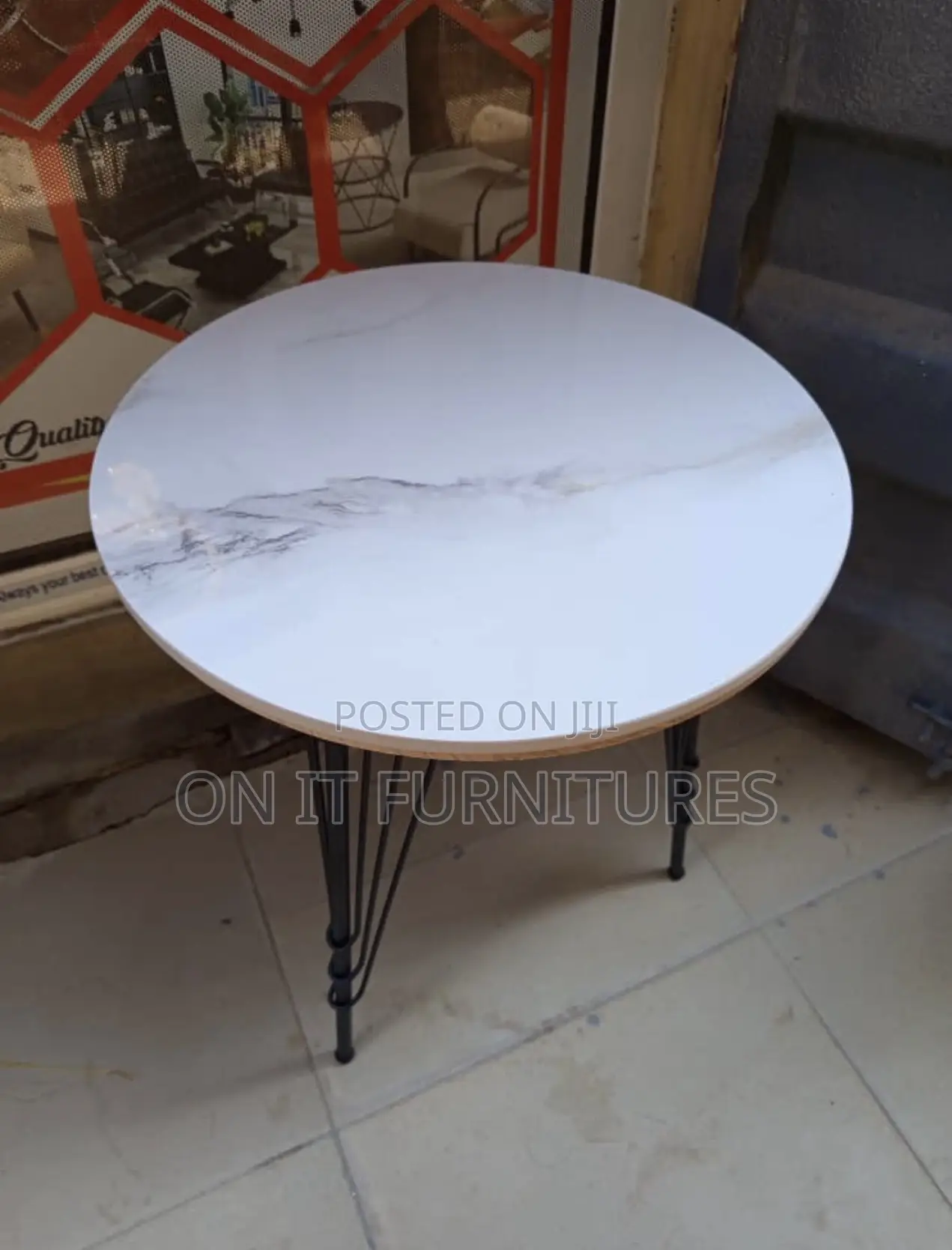 Elegant Imported 3-Leg Center Table – Unique Design Perfect Balance