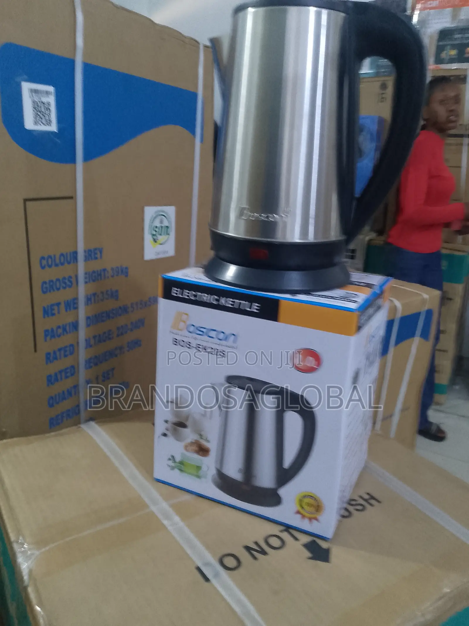 Boscon Bos-Ek20s – Powerful 2l Electric Kettle With Auto Cut-Off