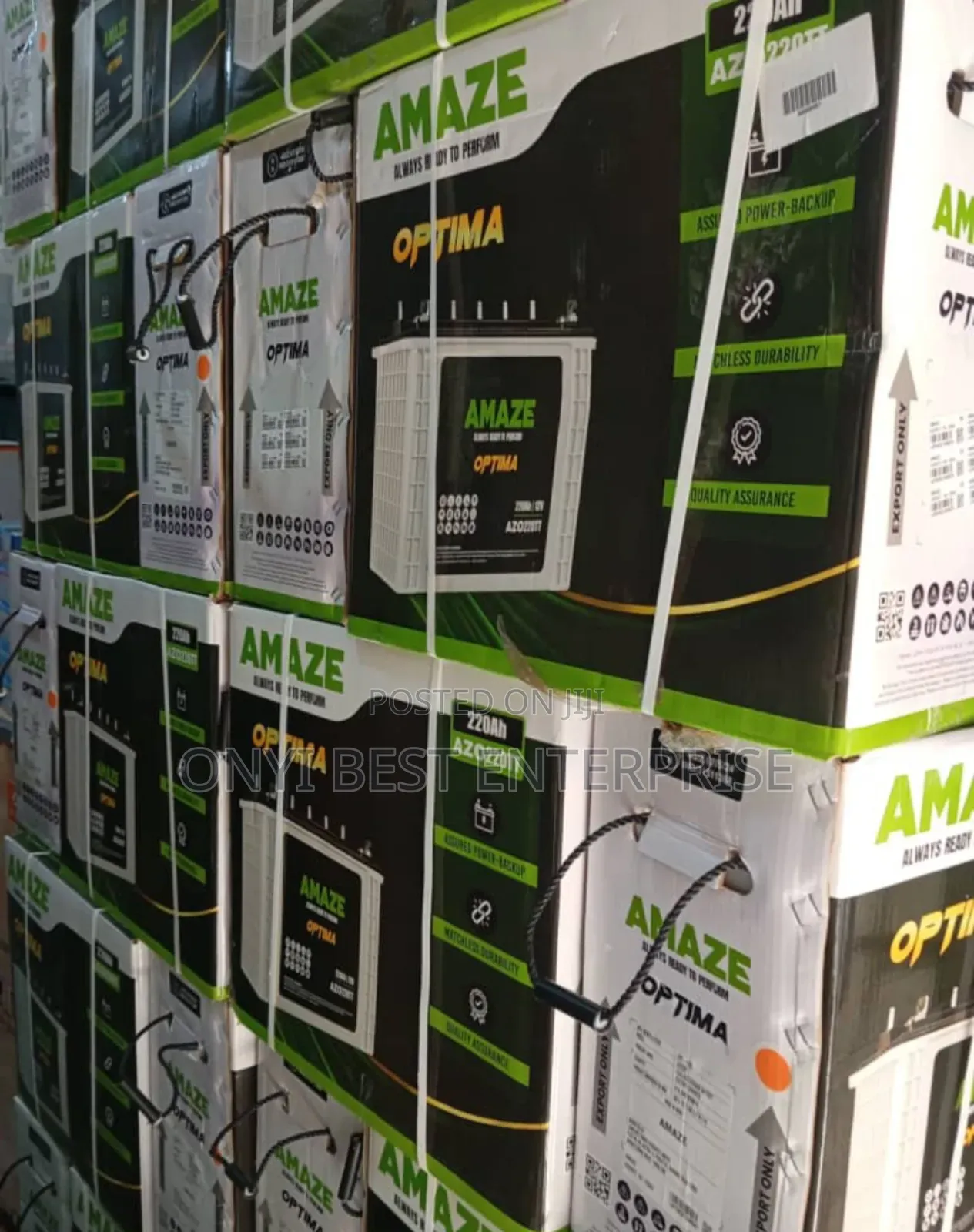 Amaze Optima Tubular Battery 220ahms
