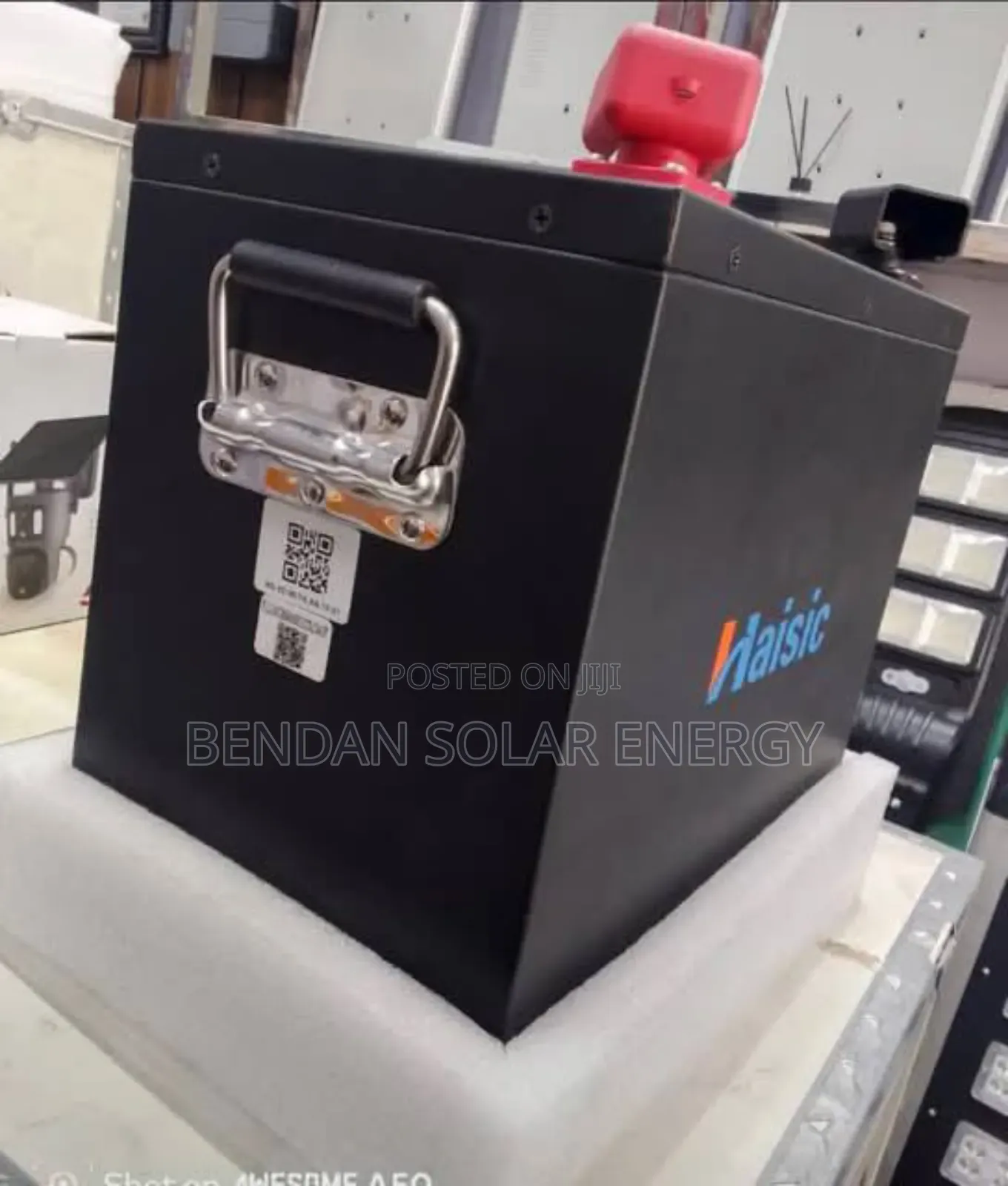 Haisic 8kwh 25.6v Black Lithium Battery – Powerful Solar Backup System