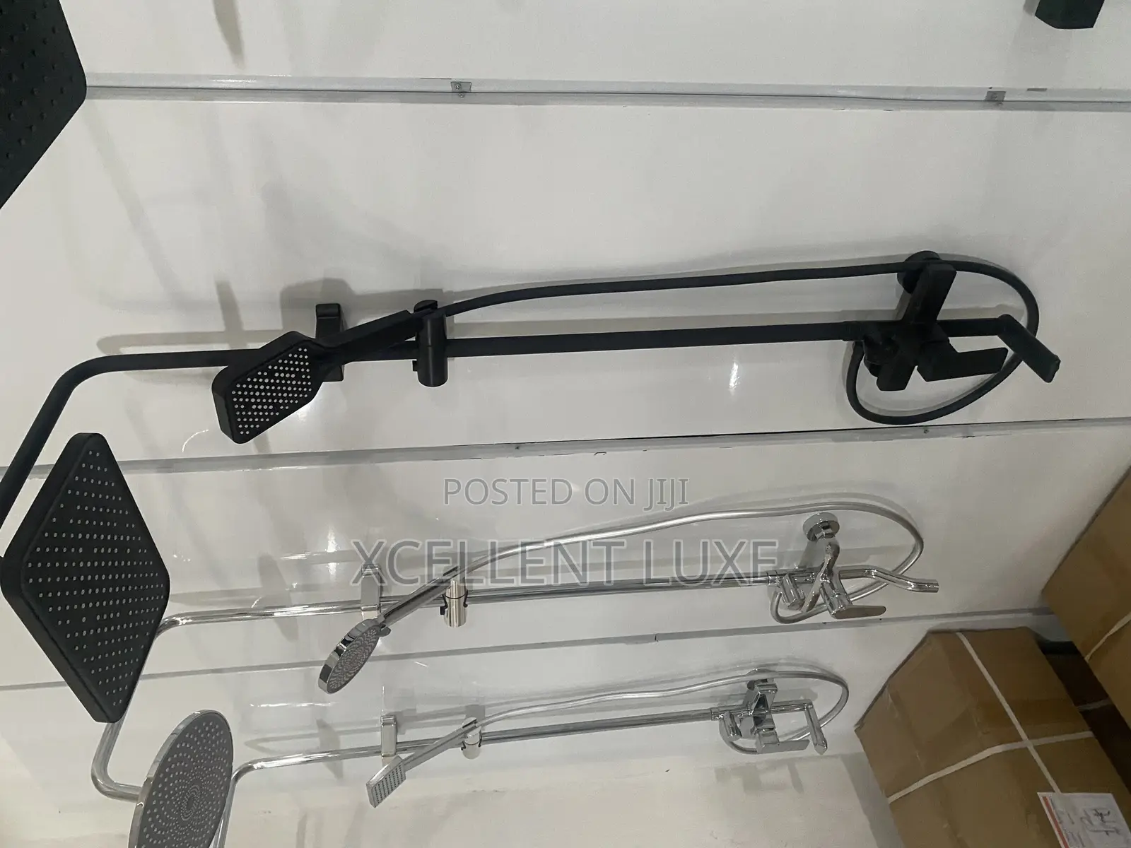 Shower Mixer Set Matt Black With High Pressure
