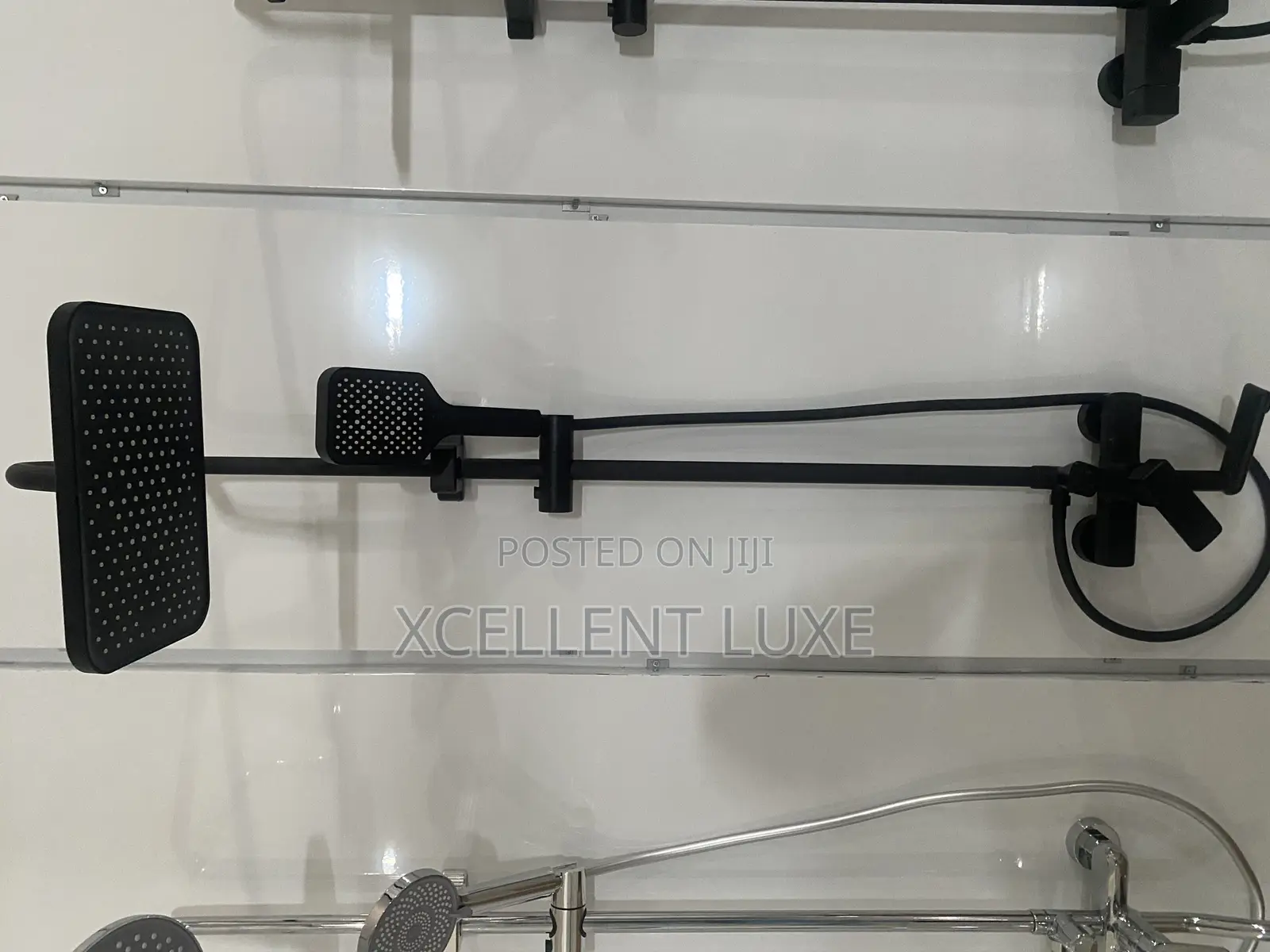 Shower Mixer Set Matt Black With High Pressure