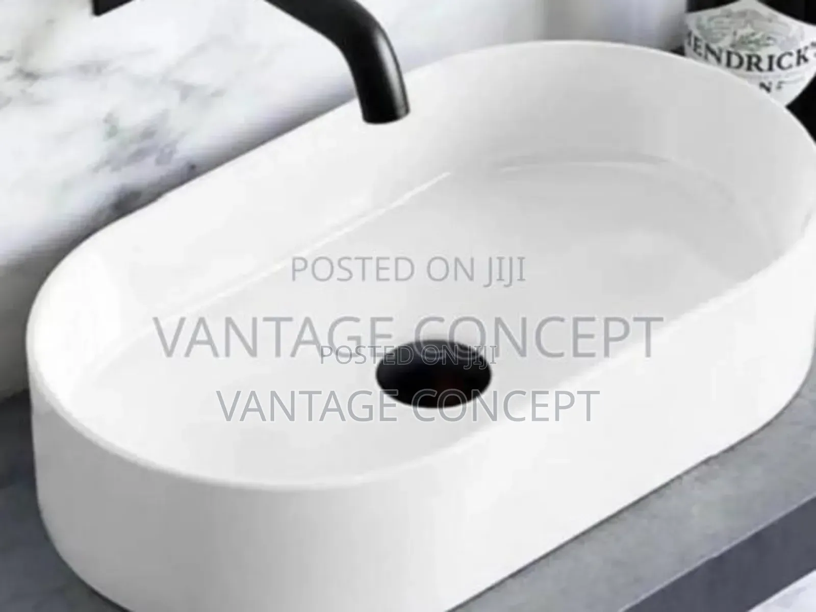 Wash Hand Basin With Conduit Mixer Tap