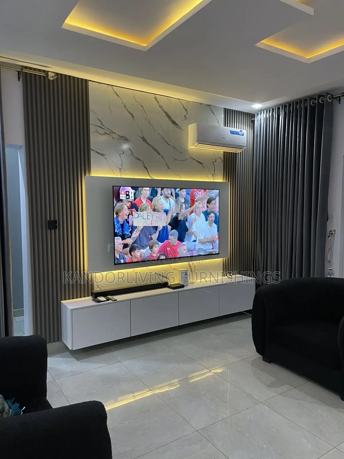 Tv Console and Cladding 10 by 10ft