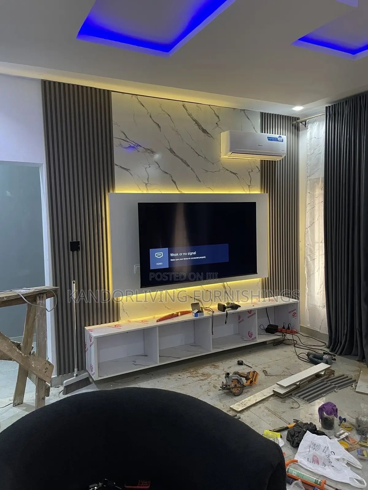 Tv Console and Cladding 10 by 10ft