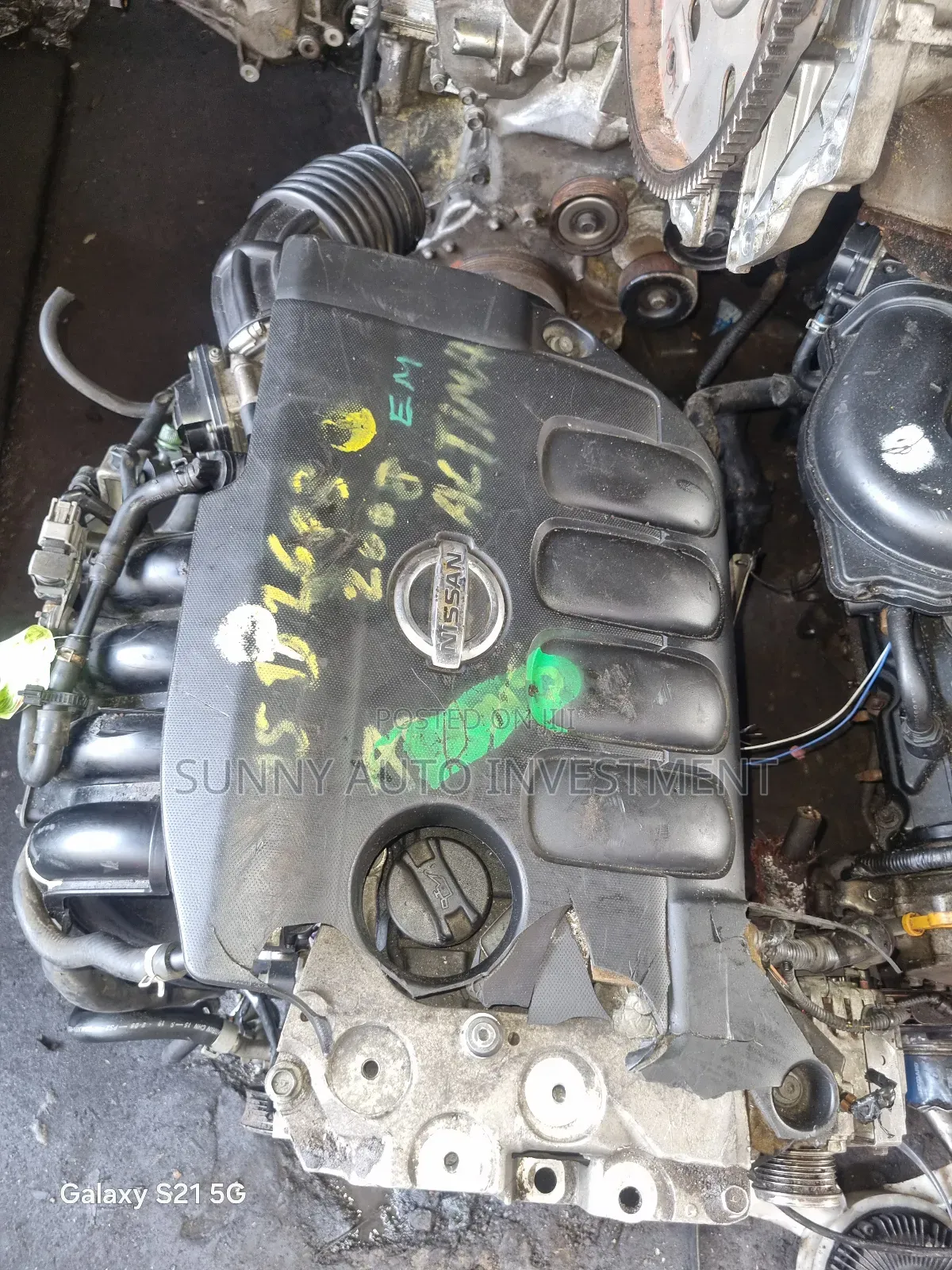 Direct Japan Nissan Altima (4plug)Engine 2.5liters 2007 to 2012 Model