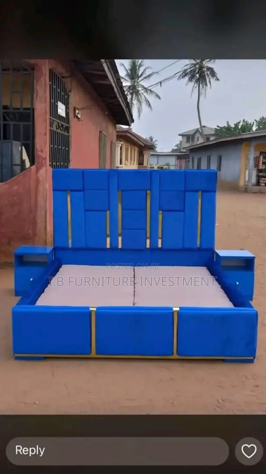 6 by 6 Padded Bedframe